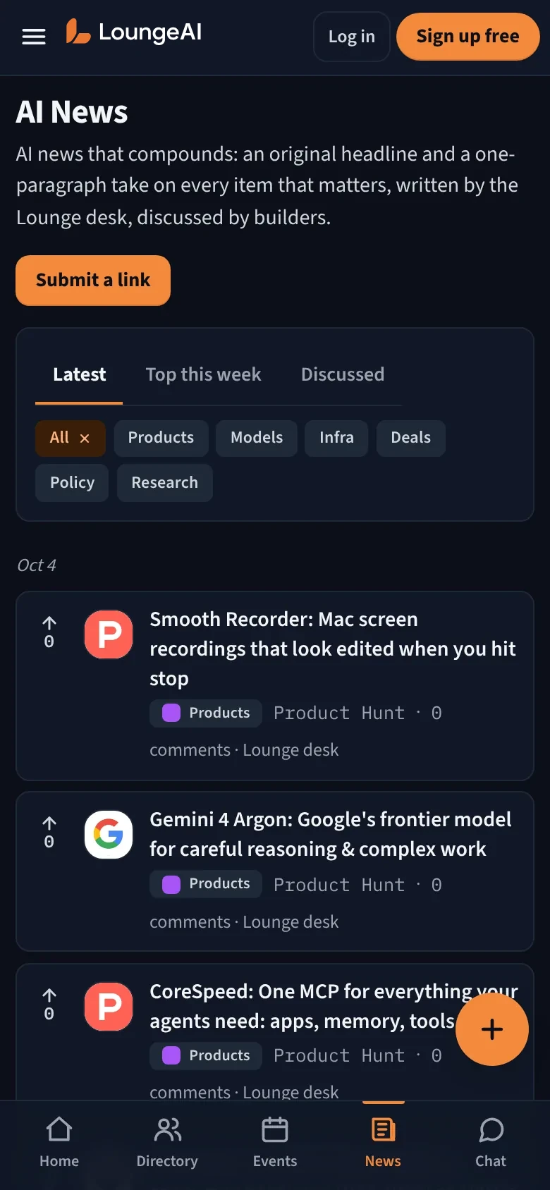 AI News on a phone